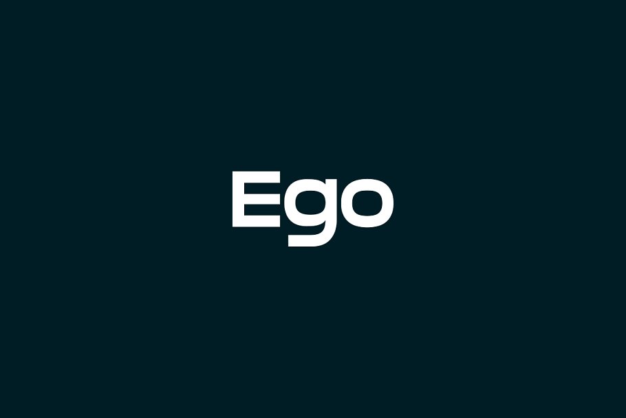 Example font Ego #1